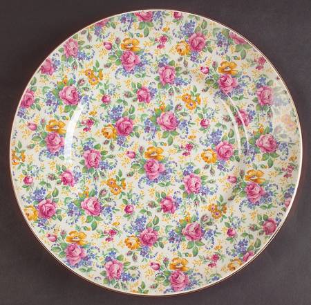 Rosalynde (Old, No Globe Stamp) 11" Chop Plate (Round Platter)