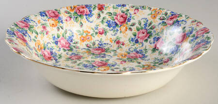 Rosalynde (Old, No Globe Stamp) 9" Round Vegetable Bowl