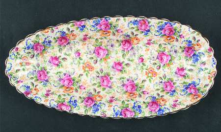 Rosalynde (Old, No Globe Stamp) Cucumber Tray