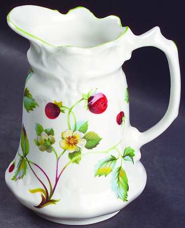 Strawberry (Green Trim, Butterflies) 10 Oz Pitcher