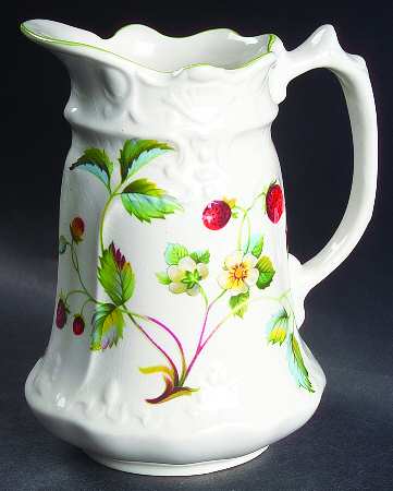 Strawberry (Green Trim, Butterflies) 16 Oz Pitcher