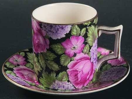 Tapestry (England) Flat Demitasse Cup & Saucer Set