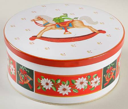 Charlton Hall Round Storage Tin with Lid Medium