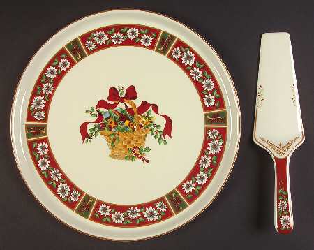 Charlton Hall Cake Plate and Server (Boxed Set)