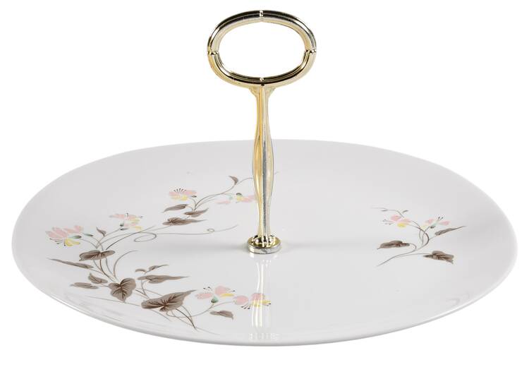 Clifton Round Serving Plate with Center Handle (Dp) Hc