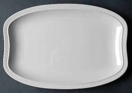 Surf White 12" Oval Serving Platter