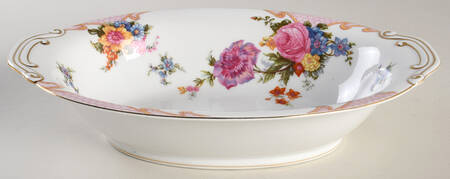 Bridal Rose 10" Oval Vegetable Bowl