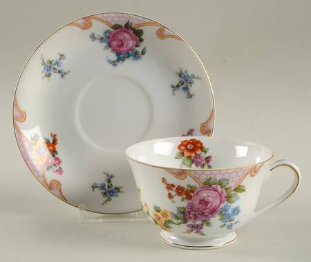 Bridal Rose Footed Cup & Saucer Set