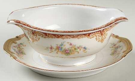 Dudley Gravy Boat with Attached Underplate