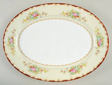 KON37 (JAPAN) 16" Oval Serving Platter by Kongo