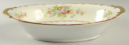 KON37 (JAPAN) 10" Oval Vegetable Bowl