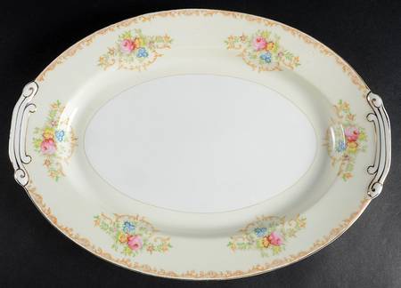 KON44 14" Oval Serving Platter