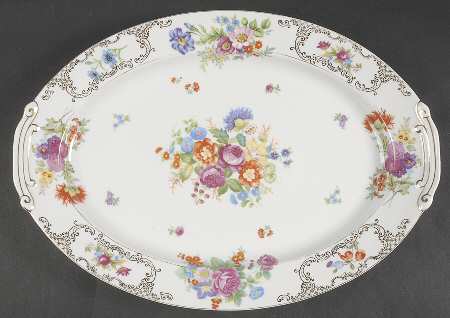 Romance 16" Oval Serving Platter