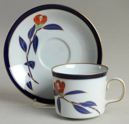 Camellia Flat Cup & Saucer Set