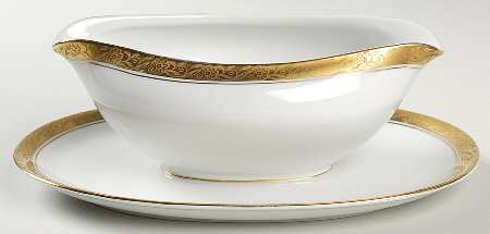 404 Gravy Boat with Attached Underplate