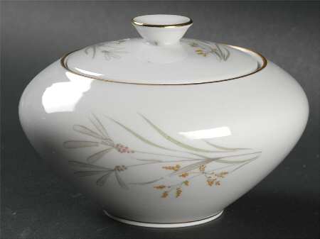 606 (White, Gold Trim) Sugar Bowl & Lid