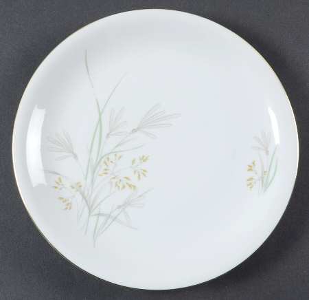 606 (White, Gold Trim) Salad Plate