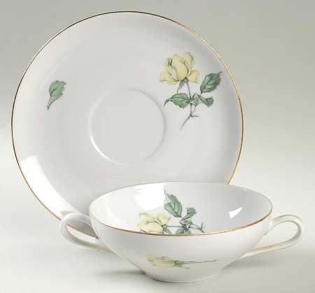 674 Flat Cream Soup Bowl & Saucer Set