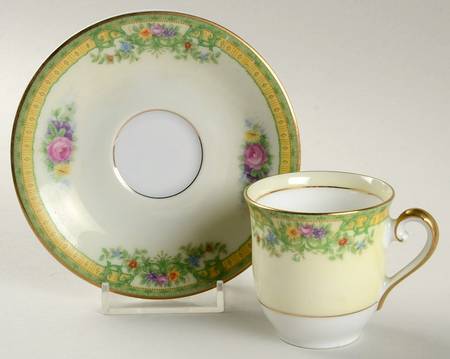 Normandy Flat Demitasse Cup & Saucer Set