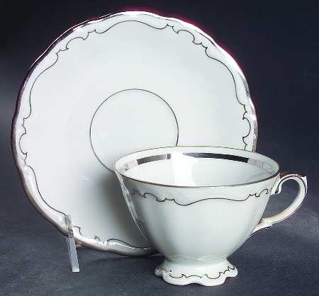 Cromwell Footed Cup & Saucer Set