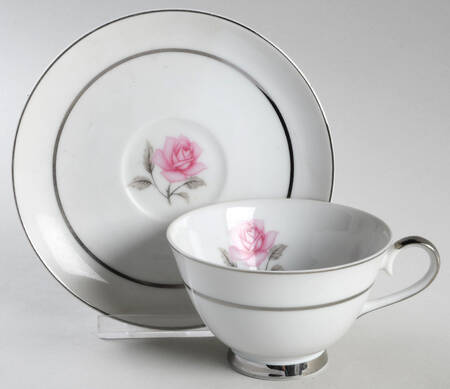 Majestic Rose Footed Cup & Saucer Set