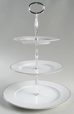 Petite Fleurs 13 7/8"-14 1/4" 3-Tiered Serving Tray(DP,SP,BB) HC