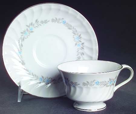 Springtime Footed Cup & Saucer Set
