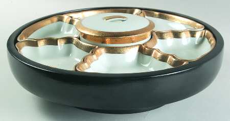 KUT18 7-Piece Lazy Susan with Wood Stand
