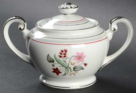 Bouquet Sugar Bowl & Lid