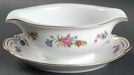 Dresden Gravy Boat with Attached Underplate