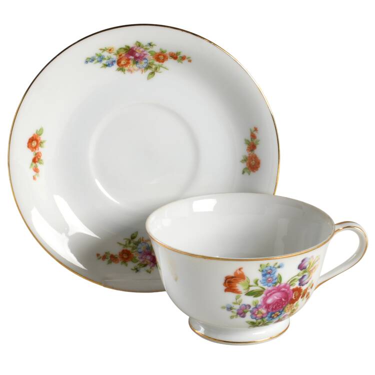 Dresden Footed Cup & Saucer Set
