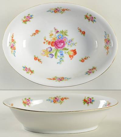 Dresden 10" Oval Vegetable Bowl