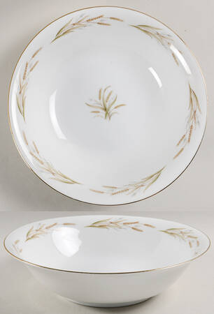 Gold Wheat 10" Round Vegetable Bowl