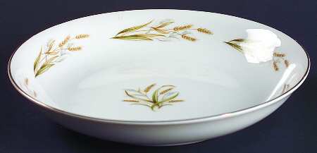 Gold Wheat Coupe Soup Bowl