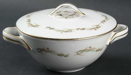 Modern Scroll Sugar Bowl & Lid