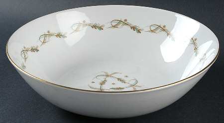 Modern Scroll 10" Round Vegetable Bowl