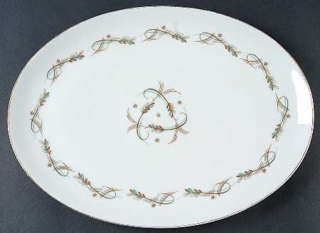 Modern Scroll 12" Oval Serving Platter