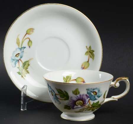 Normandy Footed Cup & Saucer Set