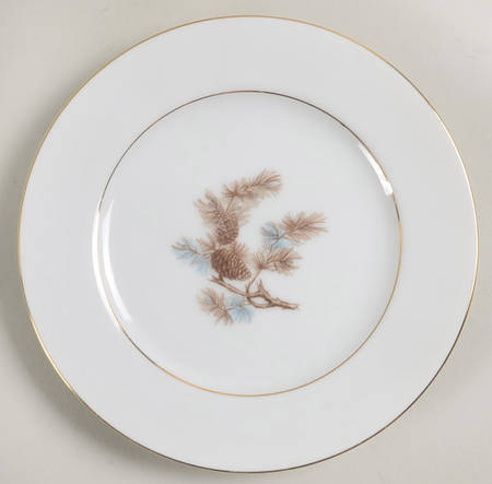 Pine Cone Bread & Butter Plate