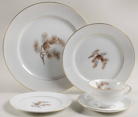 Pine Cone 5 Piece Place Setting