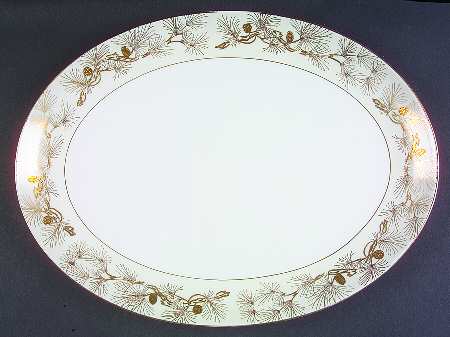 Pine Gold 14" Oval Serving Platter