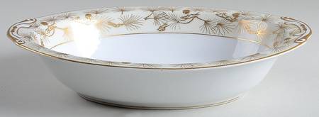 Pine Gold 10" Oval Vegetable Bowl