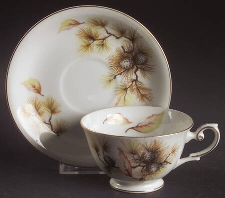 Pines Footed Cup & Saucer Set