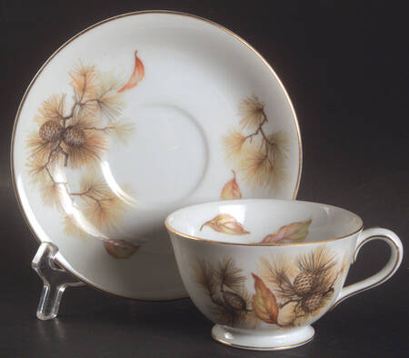 Pines Footed Cup & Saucer Set