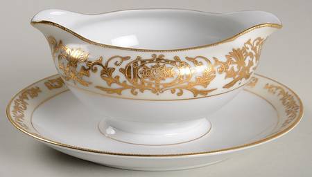 Regina Gravy Boat with Attached Underplate
