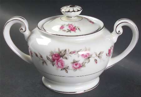Rose Garland Sugar Bowl & Lid