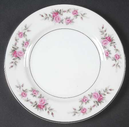 Rose Garland Bread & Butter Plate