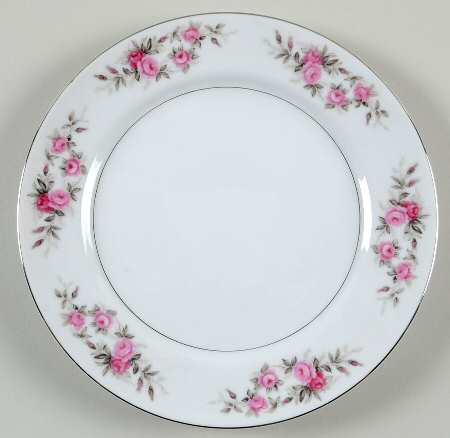 Rose Garland Salad Plate