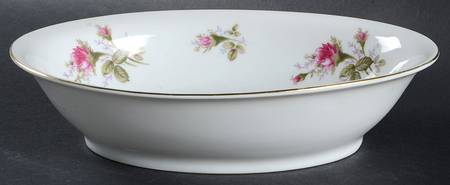 Rose 10" Oval Vegetable Bowl