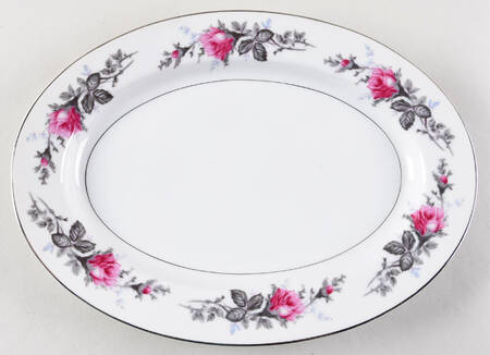 Silverose 12" Oval Serving Platter